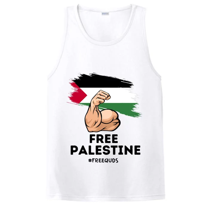 Free Palestine The Power Of The Palestinian Flag Performance Tank