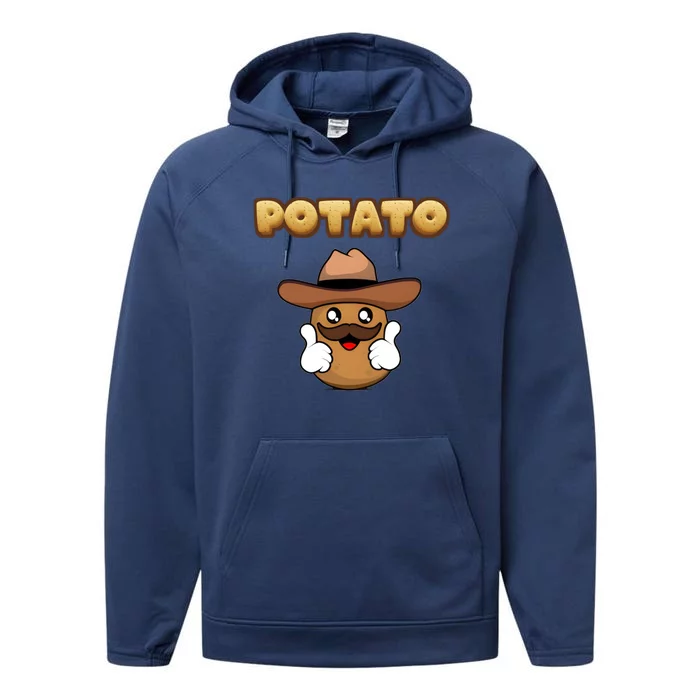 Funny Potato Tees Is Potato Performance Fleece Hoodie