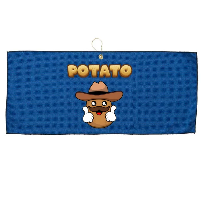 Funny Potato Tees Is Potato Large Microfiber Waffle Golf Towel