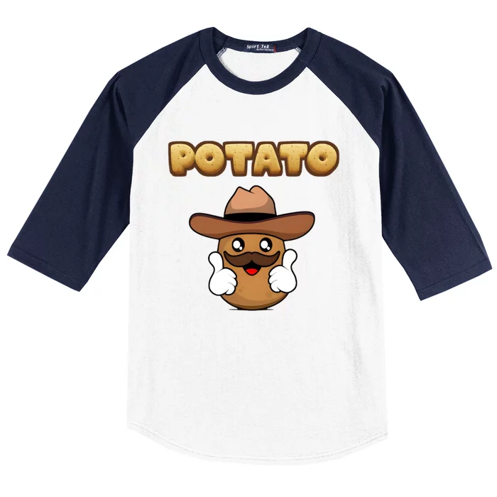 Funny Potato Tees Is Potato Baseball Sleeve Shirt