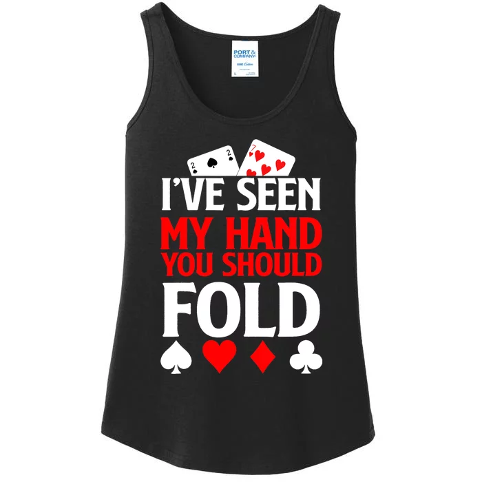 Funny Poker - Texas Holdem Lucky Poker Ladies Essential Tank