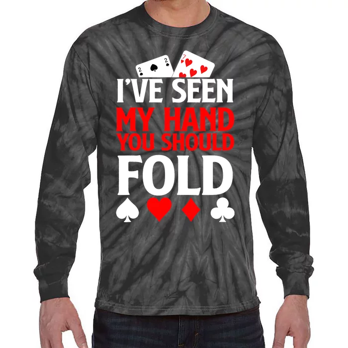 Funny Poker - Texas Holdem Lucky Poker Tie-Dye Long Sleeve Shirt