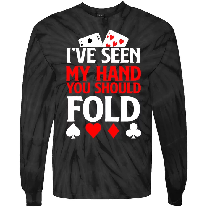 Funny Poker - Texas Holdem Lucky Poker Tie-Dye Long Sleeve Shirt