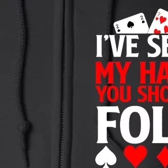 Funny Poker - Texas Holdem Lucky Poker Full Zip Hoodie