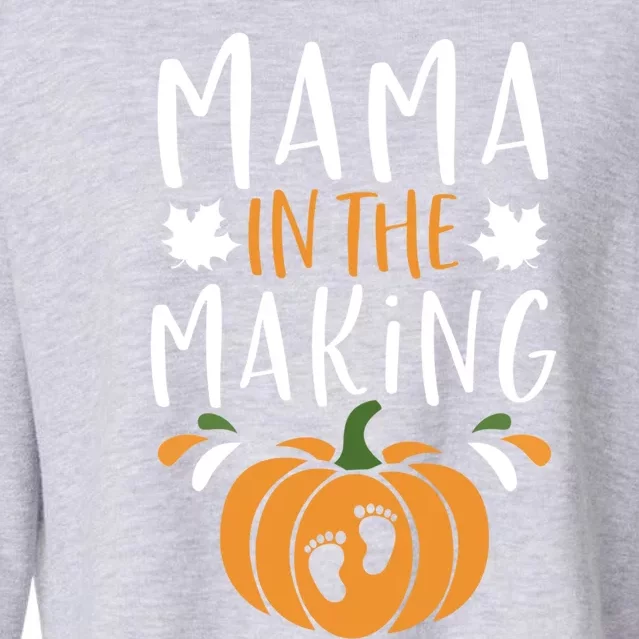 Funny Pregnancy Thanksgiving Graphic Tee Mama In The Making Meaningful Gift Cropped Pullover Crew