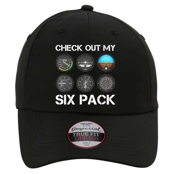 Funny Pilot Top Airplane Six Pack Flight Instruments Gift The Original Performance Cap