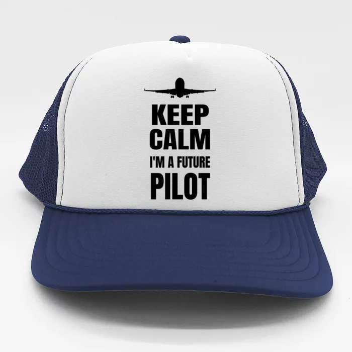 Future Pilot Tee Pilot In Progress Flight School Student Great Gift Trucker Hat