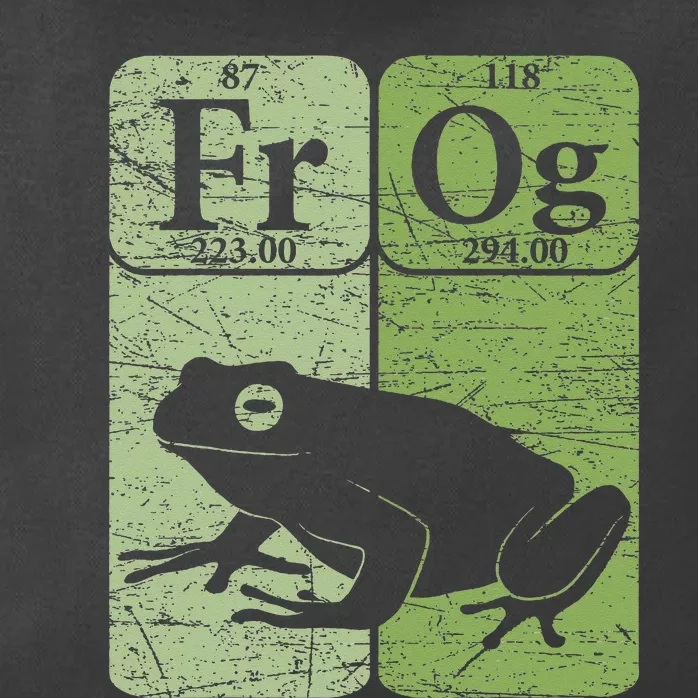 Frog Periodic Table Elements Herpetologist Frog Lover Retro Zip Tote Bag