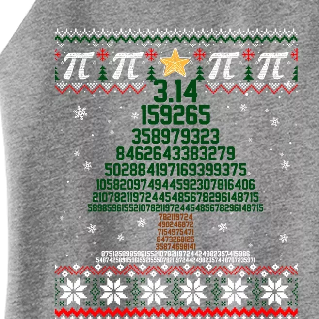 Funny Pi Tree Christmas Math Teacher Ugly Sweater Funny Gift Women’s Perfect Tri Rocker Tank