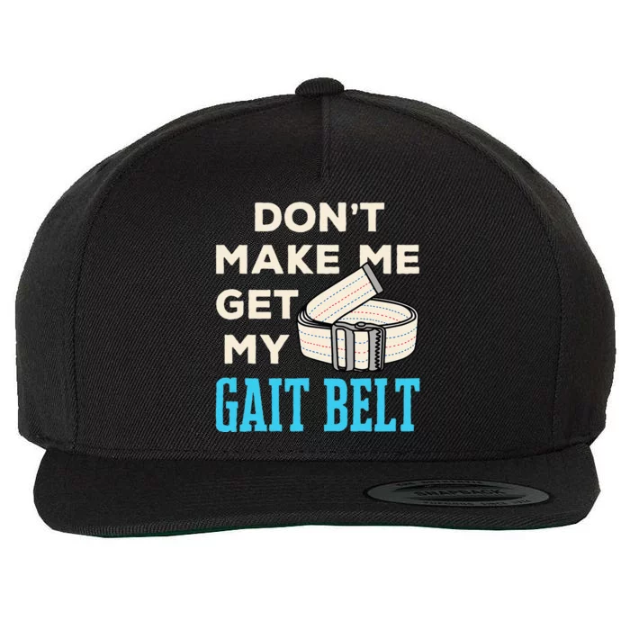 Funny Physical Therapist Therapy PT PTA Gait Belt Wool Snapback Cap