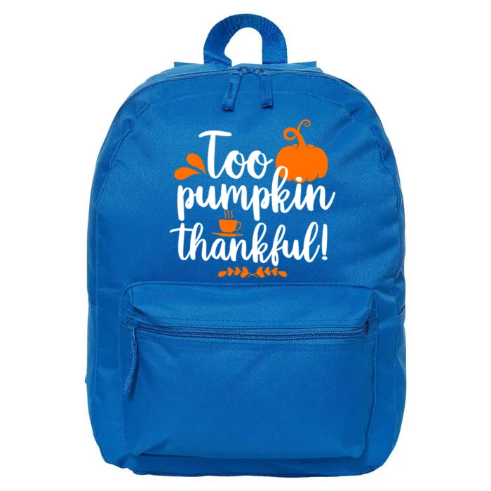 Funny Pumpkin Tart Pie Thanksgiving Day Gift 16 in Basic Backpack