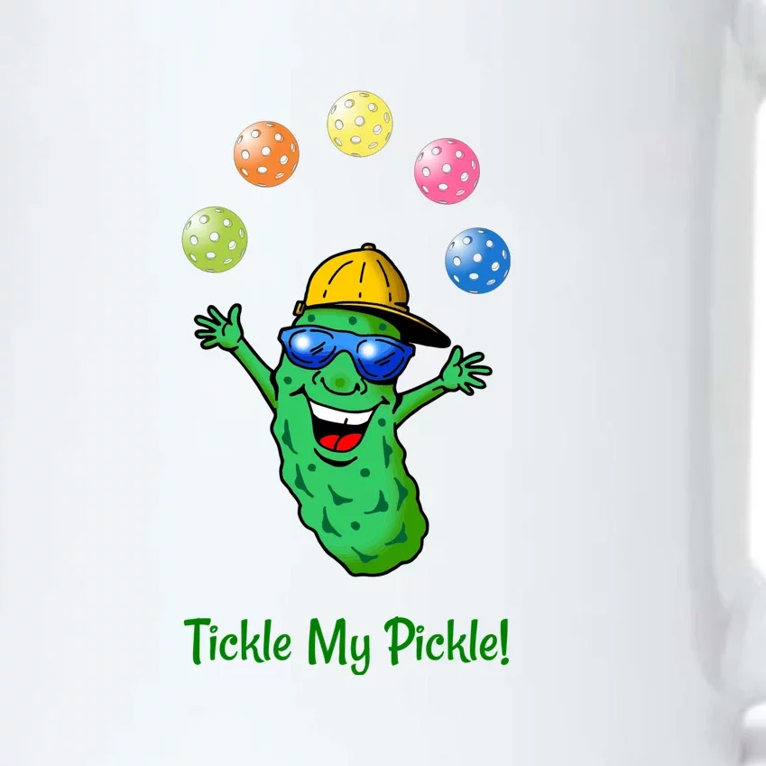 Fun Pickleball, Tickle My Pickle, Juggling Pickleballs Black Color Changing Mug