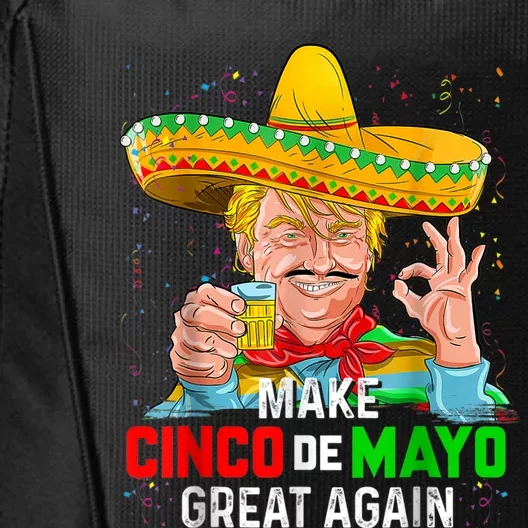 Funny President Trump Make Cinco De Mayo Great Again City Backpack