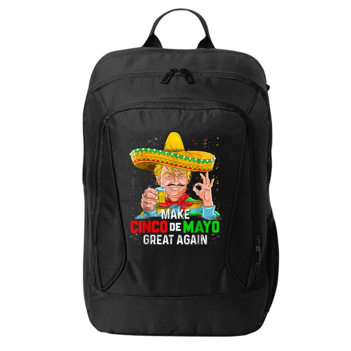 Funny President Trump Make Cinco De Mayo Great Again City Backpack