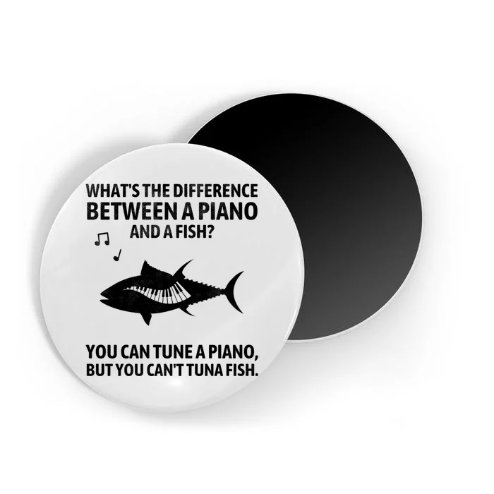 Funny Piano Tuna Fish Music Sarcastic Joke Magnet