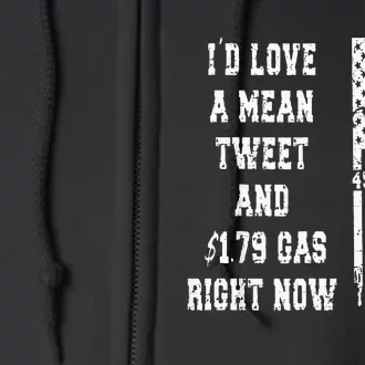 Funny Pro Trump Fathers Day Gas Prices Mean Tweets July 4th Full Zip Hoodie