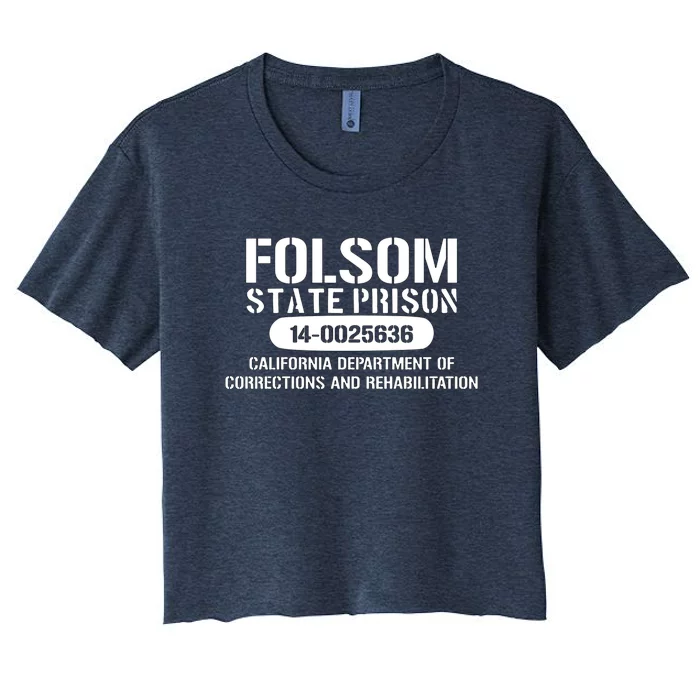 Folsom Prison TShirt Funny Women's Crop Top Tee