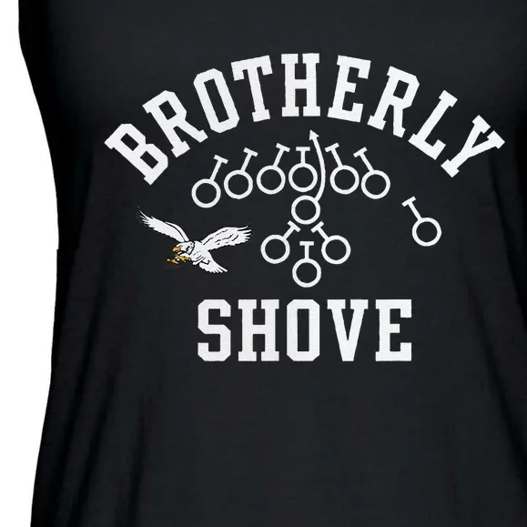 Funny Philadelphia Tush Push Brotherly Shove Ladies Essential Flowy Tank