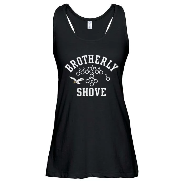 Funny Philadelphia Tush Push Brotherly Shove Ladies Essential Flowy Tank