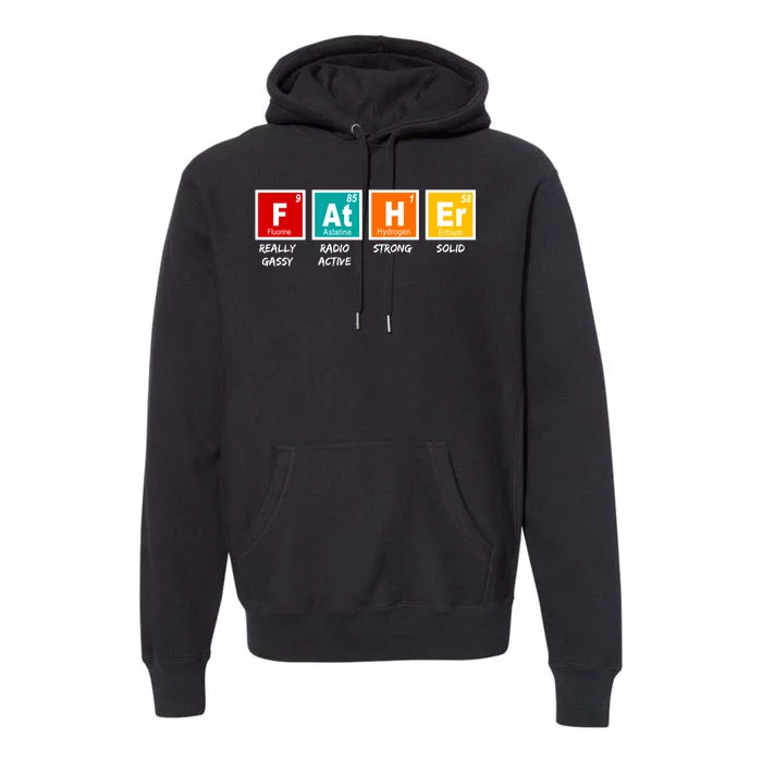 Father Periodic Table Premium Hoodie