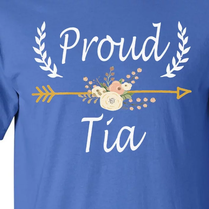 Funny Proud Tia Cute Thanksgiving Christmas Gifts Tall T-Shirt