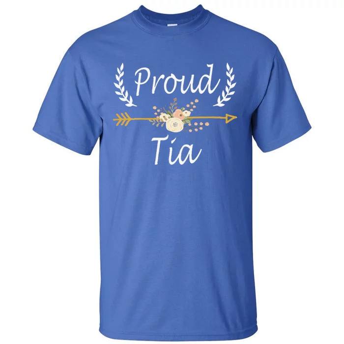 Funny Proud Tia Cute Thanksgiving Christmas Gifts Tall T-Shirt