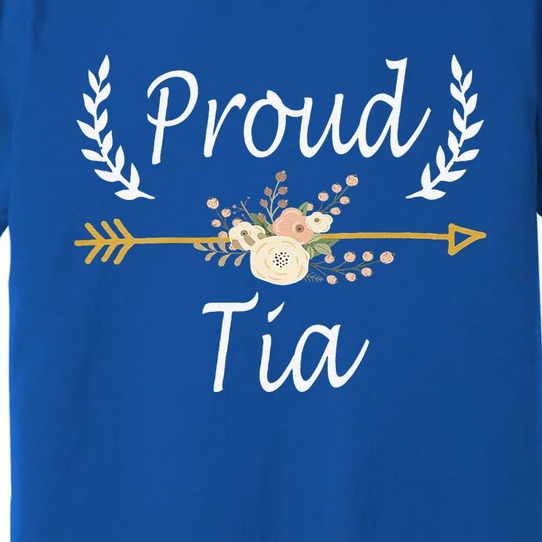 Funny Proud Tia Cute Thanksgiving Christmas Gifts Premium T-Shirt