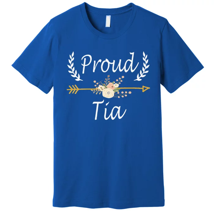 Funny Proud Tia Cute Thanksgiving Christmas Gifts Premium T-Shirt