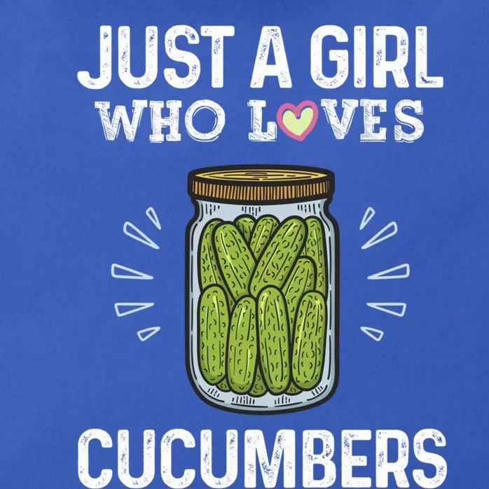 Fun Pickle Team Just A Who Loves Cucumbers Gift Zip Tote Bag