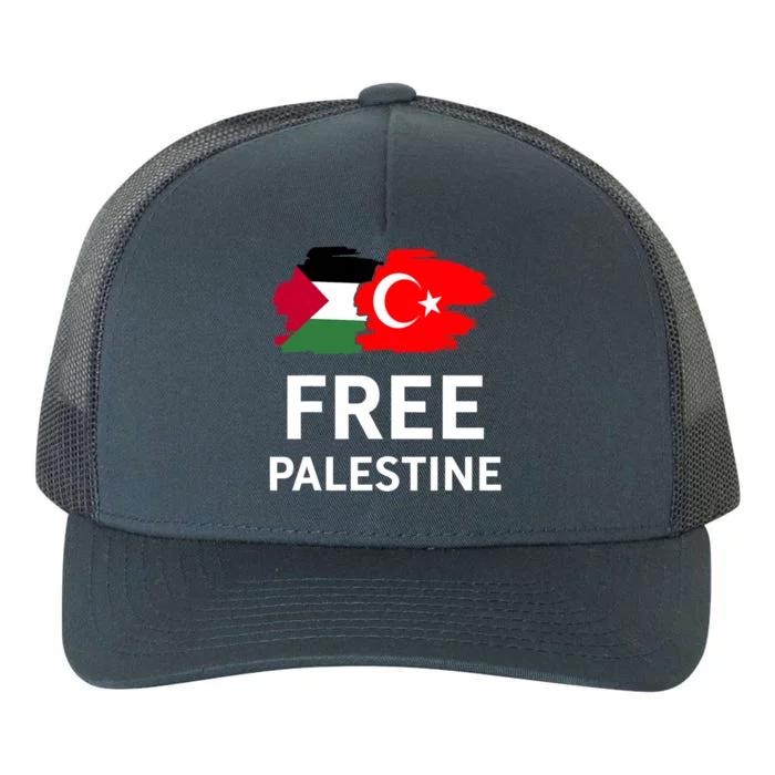 Free Palestine Turkish Turkey Support Palestinian Yupoong Adult 5-Panel Trucker Hat