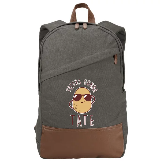 Funny Potato Tater Tot Foodie Cotton Canvas Backpack