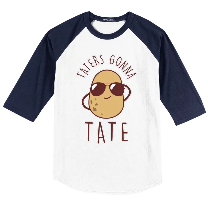 Funny Potato Tater Tot Foodie Baseball Sleeve Shirt