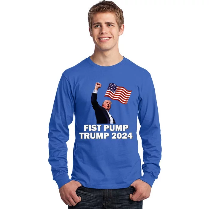 Fist Pump Trump 2024 Tall Long Sleeve T-Shirt