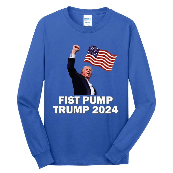 Fist Pump Trump 2024 Tall Long Sleeve T-Shirt