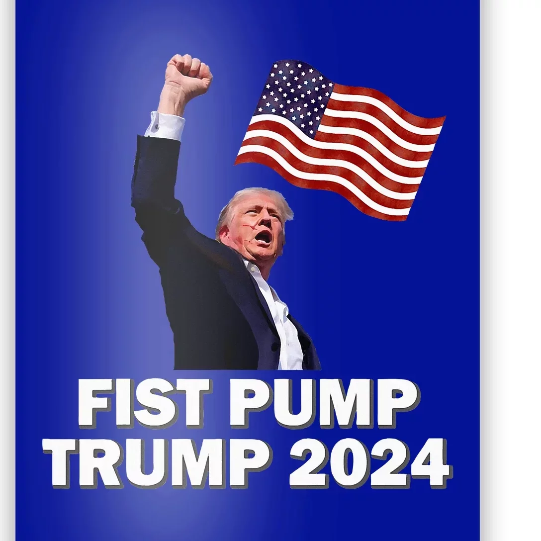 Fist Pump Trump 2024 Poster