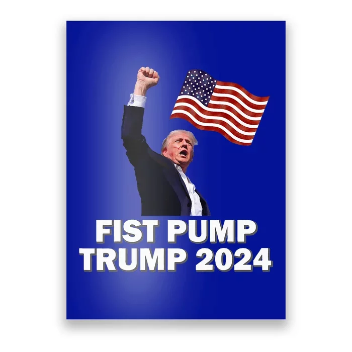 Fist Pump Trump 2024 Poster