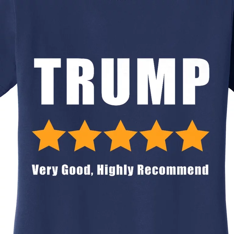 Funny Pro Trump 5 Star Rating Election Vote 2024 Women's T-Shirt