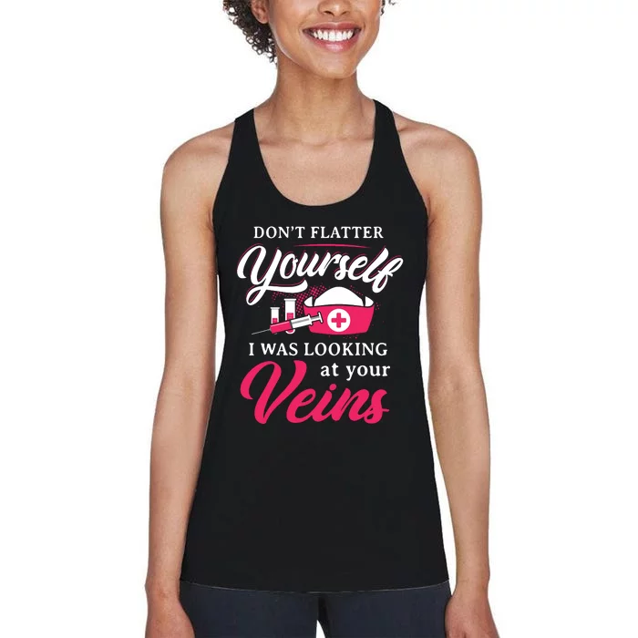 Funny Phlebotomy Technician Phlebotomist Nurse Women Women's Racerback Tank