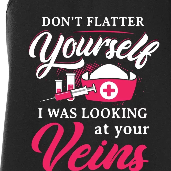 Funny Phlebotomy Technician Phlebotomist Nurse Women Women's Racerback Tank