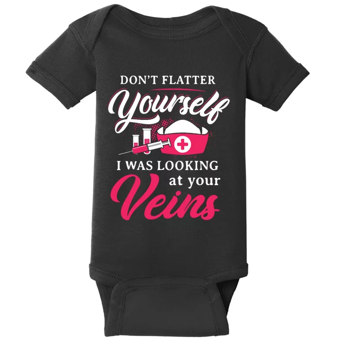 Funny Phlebotomy Technician Phlebotomist Nurse Women Baby Bodysuit