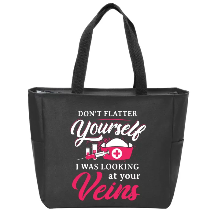 Funny Phlebotomy Technician Phlebotomist Nurse Women Zip Tote Bag