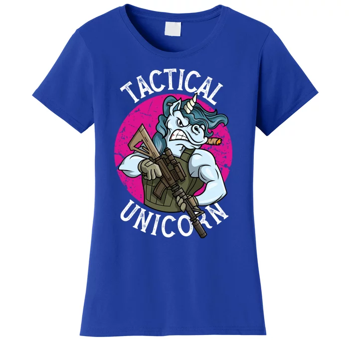 Funny Police Tactical Unicorn For Military Law Enforcet Gift Women's T-Shirt