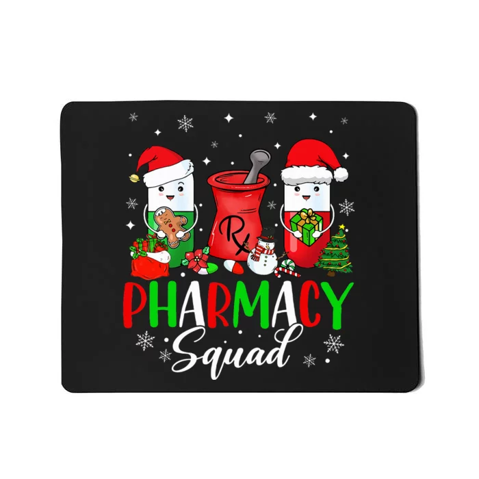 Funny Pharmacy tech Squad Christmas Matching Holiday Pajama Mousepad