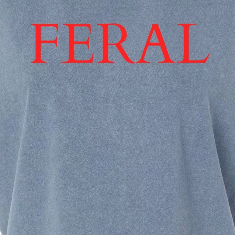 Feral Paint The Town Red Design Feral Friends Garment-Dyed Women's Muscle Tee