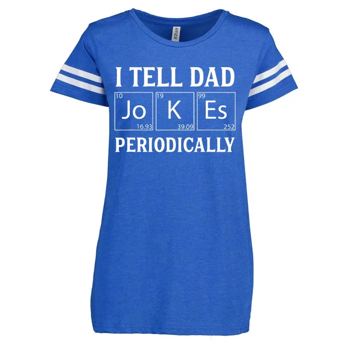 Funny Periodic Table Jokes On Dads For Fathers Day Enza Ladies Jersey Football T-Shirt