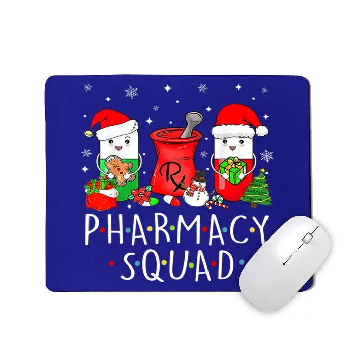 Funny Pharmacy Tech Squad Christmas Ing Holiday Pajama Cool Gift Mousepad