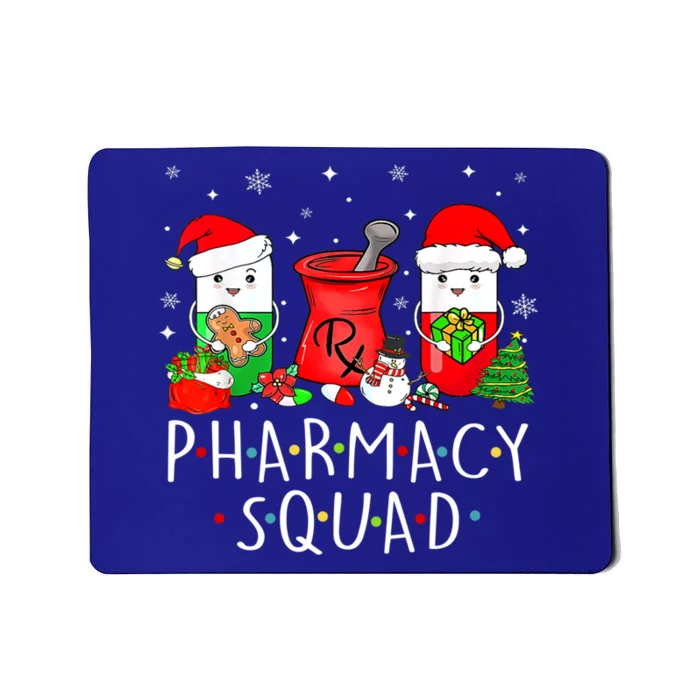 Funny Pharmacy Tech Squad Christmas Ing Holiday Pajama Cool Gift Mousepad