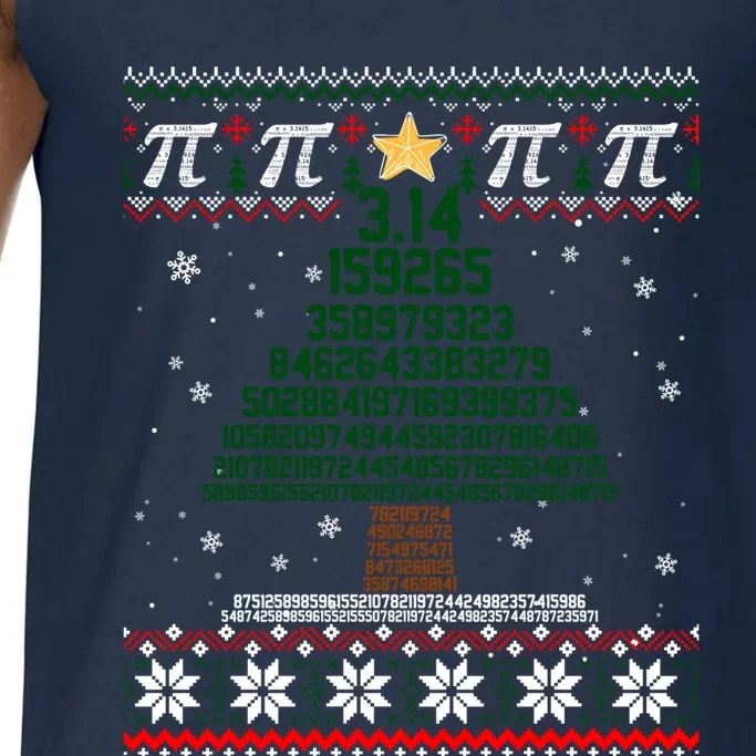 Funny Pi Tree Christmas Math Teacher Ugly Sweater Funny Gift Comfort Colors® Tank Top