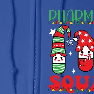 Funny Pharmacy Tech Squad Christmas Matching Holiday Pajama Meaningful Gift Full Zip Hoodie