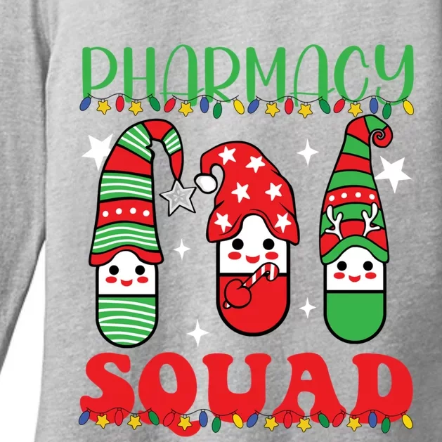 Funny Pharmacy Tech Squad Christmas Matching Holiday Pajama Meaningful Gift Womens CVC Long Sleeve Shirt